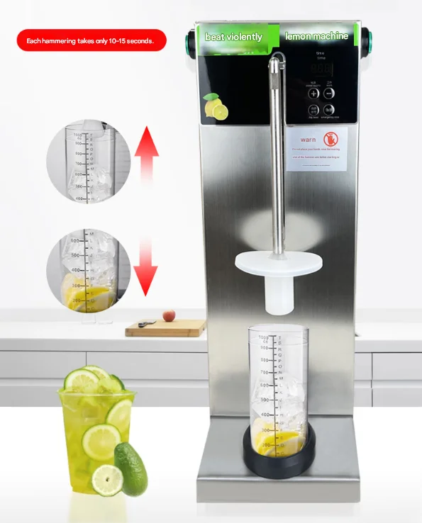 Fully Automatic Lemon Crusher, Fresh Fruit Ice Crusher, Chain Milk Tea Shop Special Hammer Crusher, Commercial Use