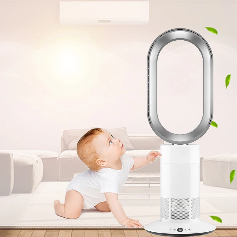 2 in 1 Cooling Remote Control Electric Smart Bladeless Stand Fan Filter Bladeless Fan with Air Purifier