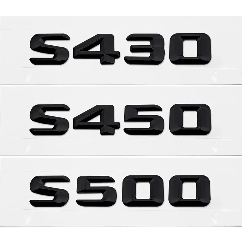 

3D ABS Car Rear Emblem Sticker Trunk Tail Badge Decal for S Series S400 S420 S430 S450 S500 S550 S600 S650 Exterior Accessories