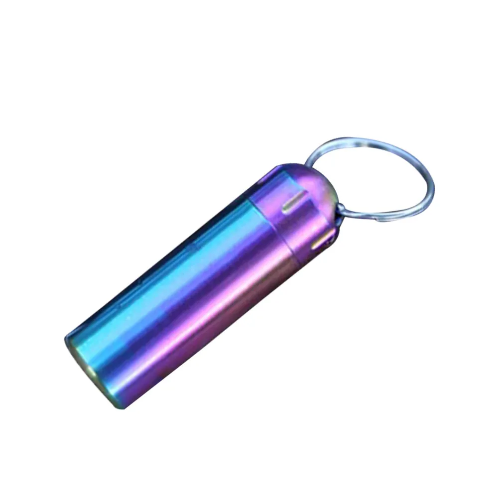 

Waterproof Sealed Bottle 304 Stainless Steel Portable Medication Organizer Case For Outdoor Travel Camping Mini Container