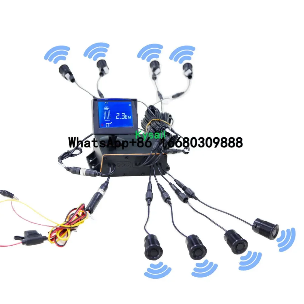 Auto Park Sensor 26mm Buzzer Distancia Sensor Rear View Reversing 8 Radar Assistant Front and Rear Sensor Car Parking