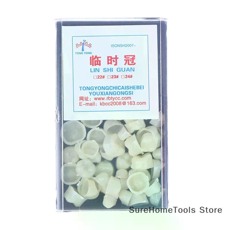 Dental Temporary Crown Posterior Anterior Porcelain Resin Teeth Crown Dentistry Lab Supplies Dental Restoration Prosthetics Tool