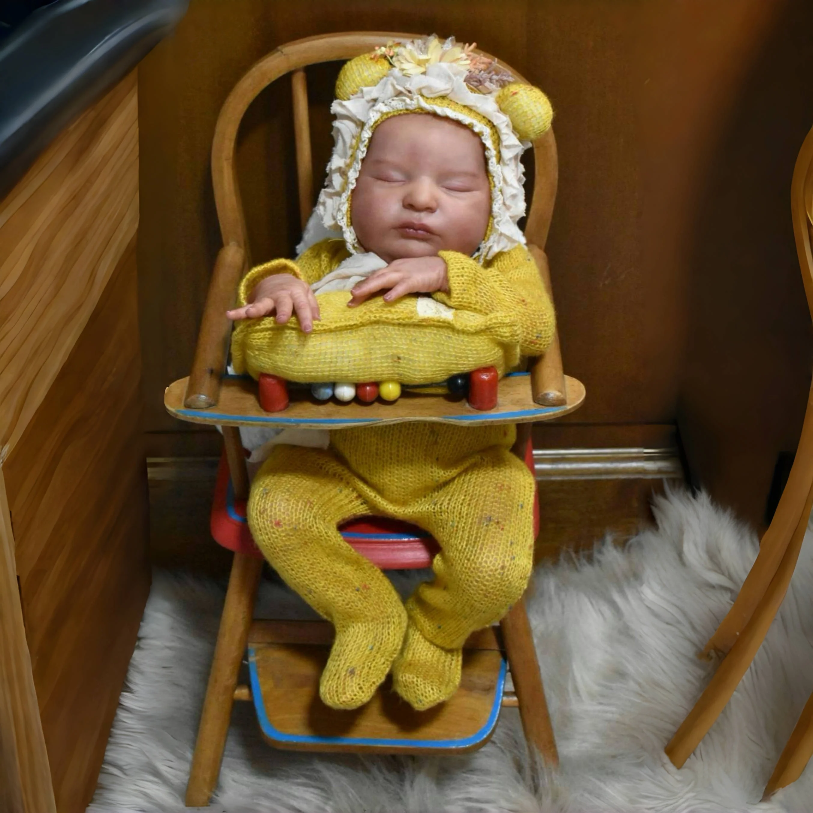 

19 Inch Laura Bebe Reborn Dolls Artist Painted Soft Vinyl Baby Girl Painted Hair Washable Doll Toys Boneca Reborn
