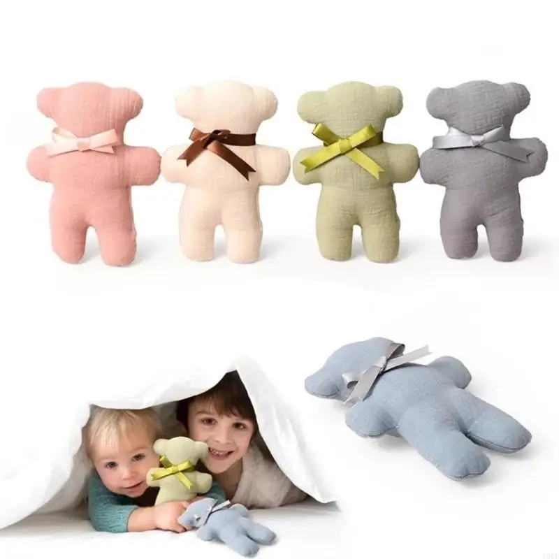 E06f Baby Animal Doll Teether Tobe Zabawanie lalki Ręka grzechotka wypchana zabawka niemowlę śpiąca lalka