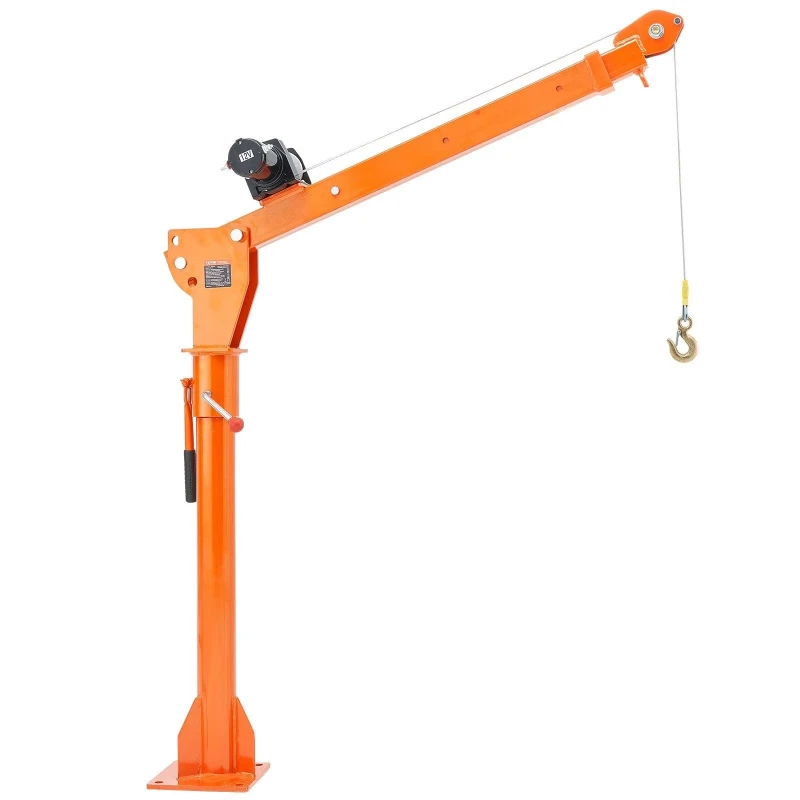 Electric pickup truck crane, lifting capacity 1100 pounds, 360-degree rotating lift, easy to move