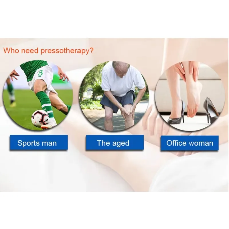 8 Chamber  Pants Massage  Leg Professional air Pressure Compression Boots Pressotherapie
