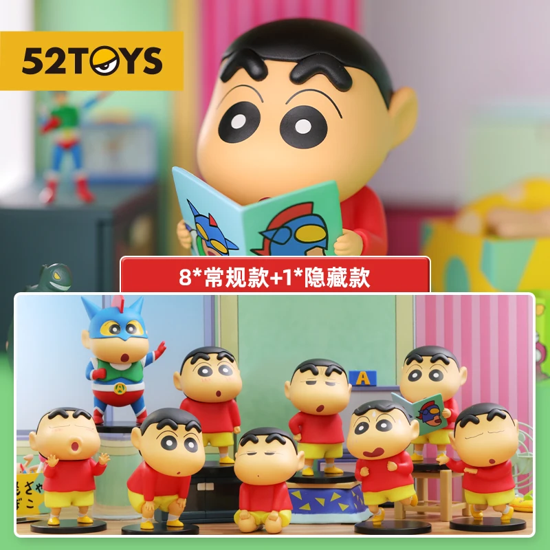 

52TOYS Blind Box Crayon Shin-chan Emoticon 1PC Action Figure Collectible Toy Desktop Decoration