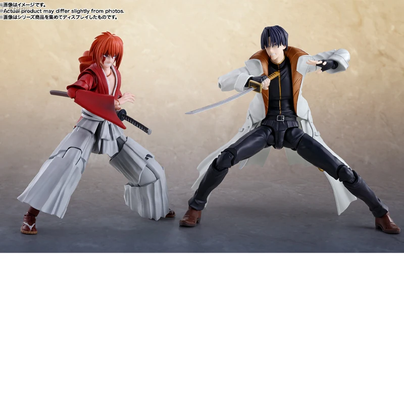 Bandai Original y genuino SHF ROGUE KENSHIN serie figuras de acción de juguete para niños niñas niños regalo de Navidad modelo coleccionable