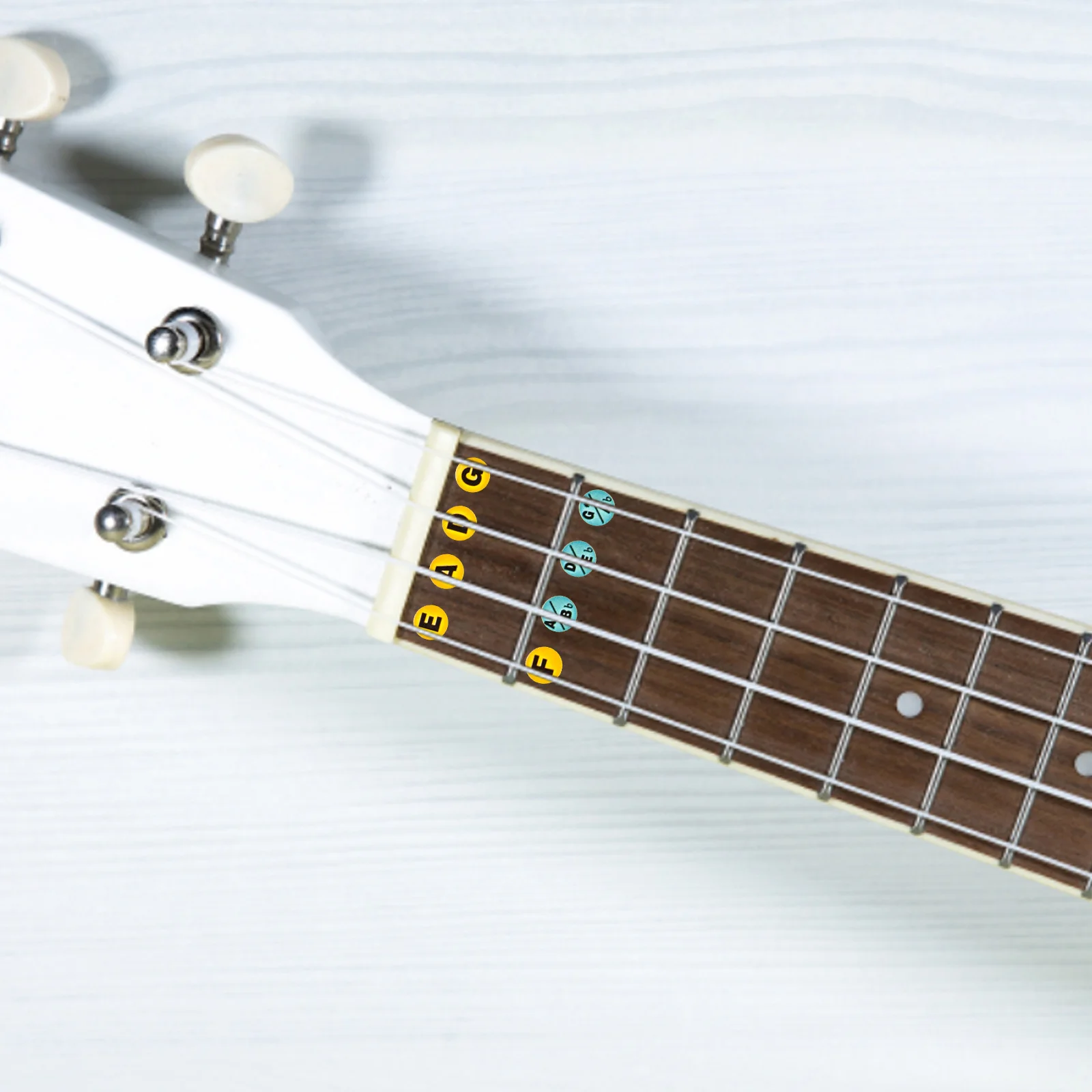 2Pcs Bass Practicing Sticker Adhesive Fretboard Guide for Novices Improved Skill Training Musical Accessory Bass Scale Stickers