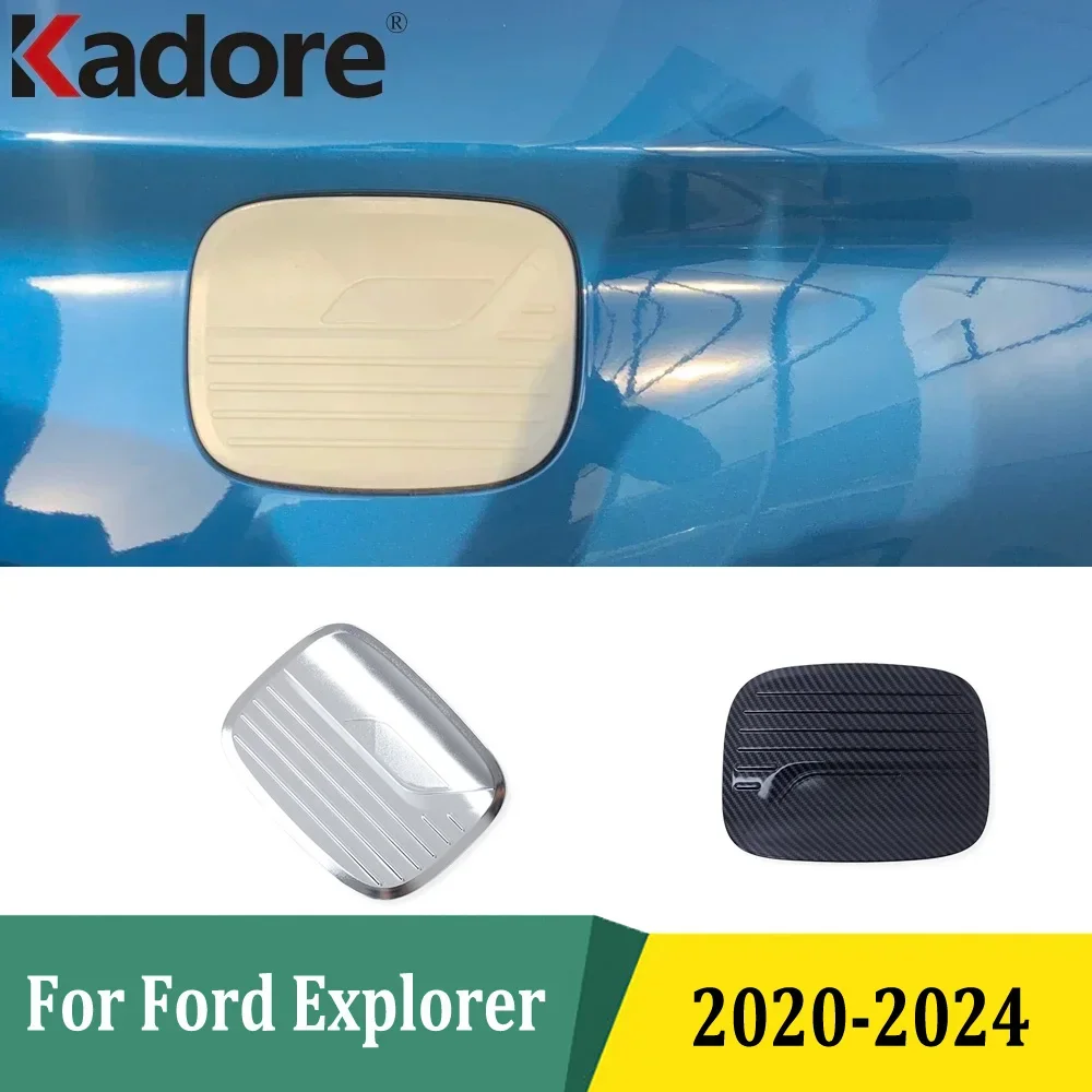 

For Ford Explorer 2020 2021 2022 2023 2024 Chrome Gas Cap Fuel Tank Cover Trim Sticker Exterior Accessories Car Styling