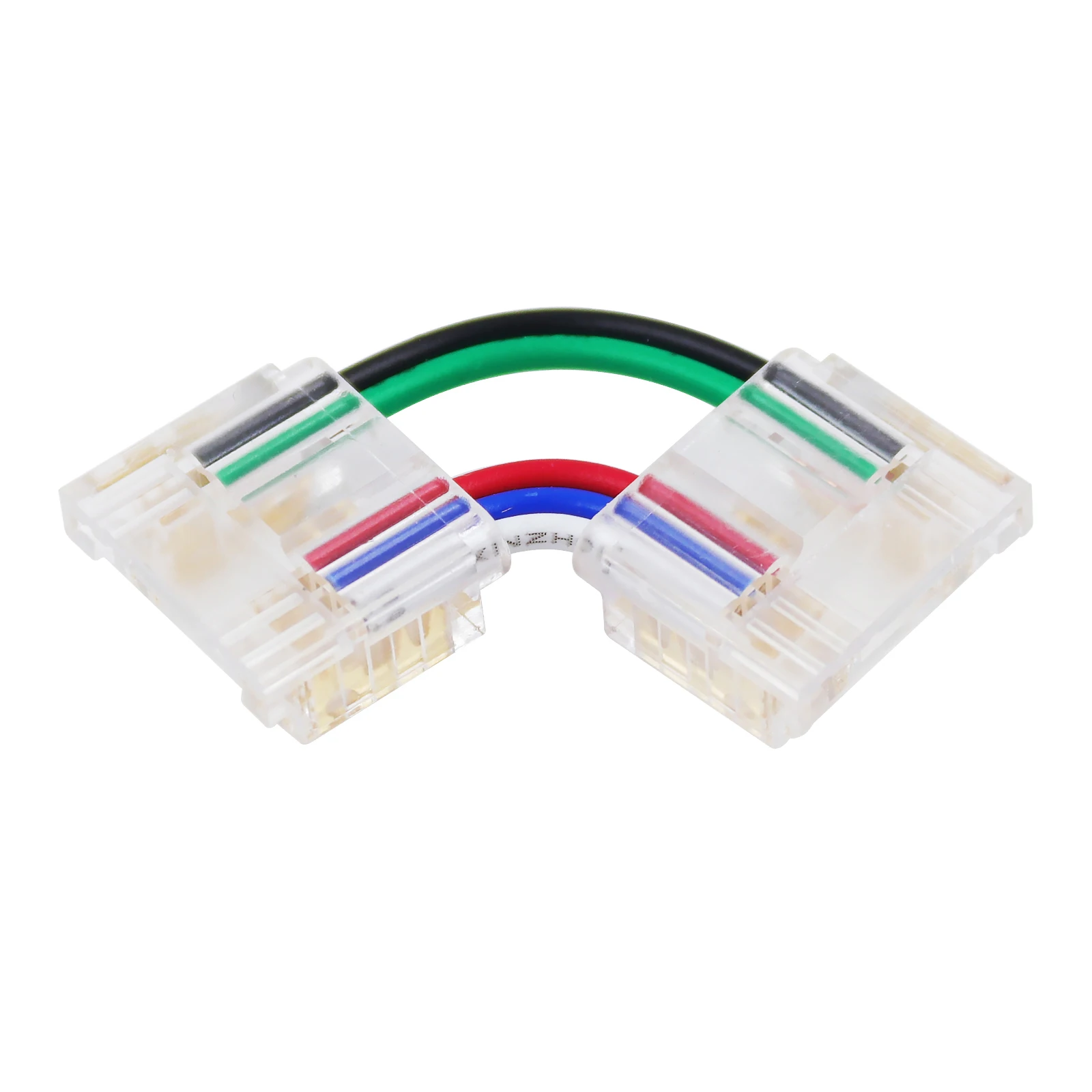 5Pin COB Strip Connector Extension Wire Solderless Adapter 200/100/50/20Pcs L/I Shape Corner Connector for High Density RGBW COB