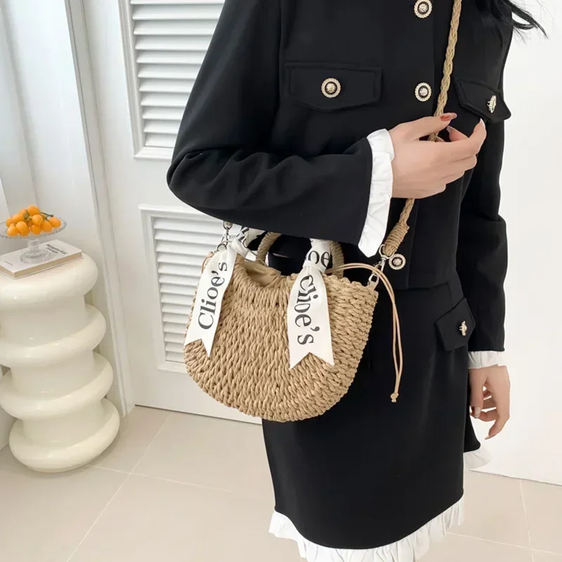 holiday straw woven bag bags for women  traf oficial store