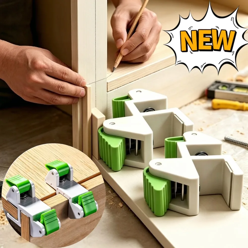 3pcs Cabinet Board Install Auxiliary Clamps Marking Jig Quick for Woodworking Wardrobe Side Carpentry Installation Fixing Tool