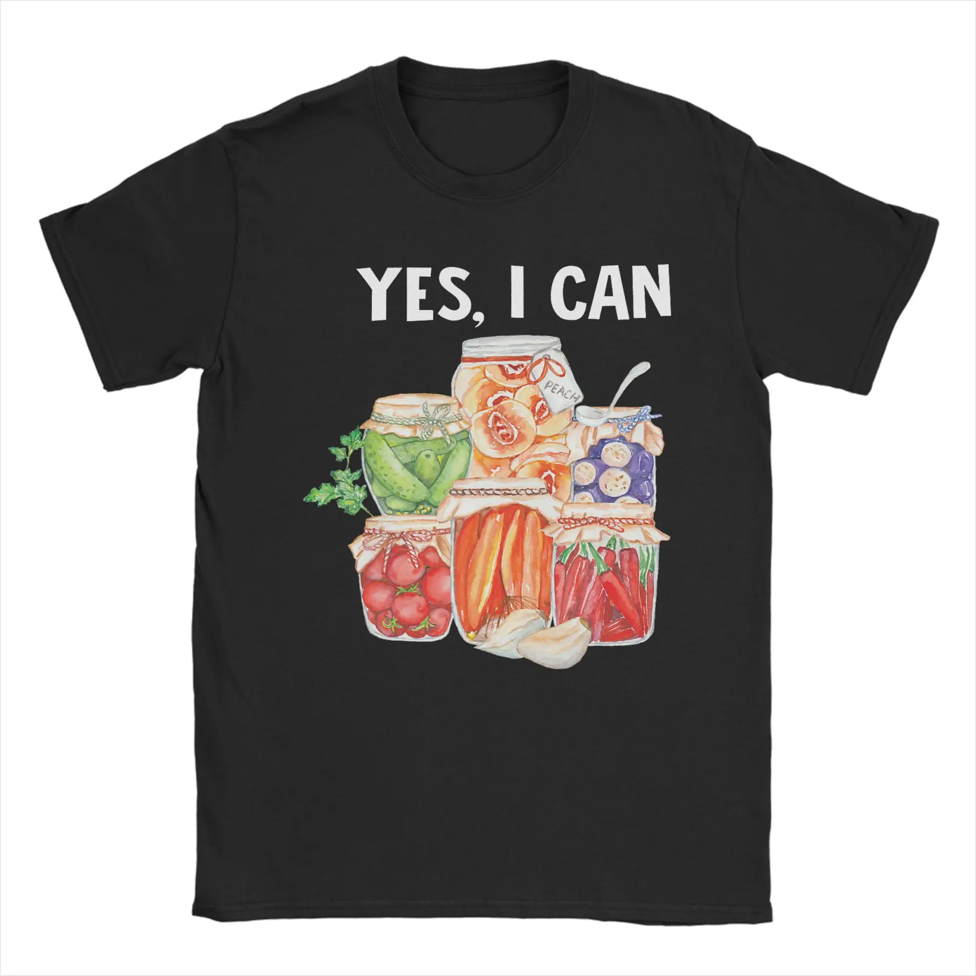 Men's I Garden Because I Can Funny Plant Gardening Canning Lover T Shirts Clothes Short Sleeve Crew Neck Tee Shirt T-Shirt
