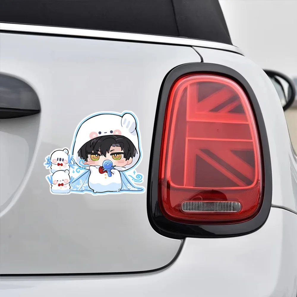 Car Sticker Love and Deepspace Xavier Cartoon Pattern Rear Windshield Body Trunk Decorat Decal Auto Exterior Styling Accessories