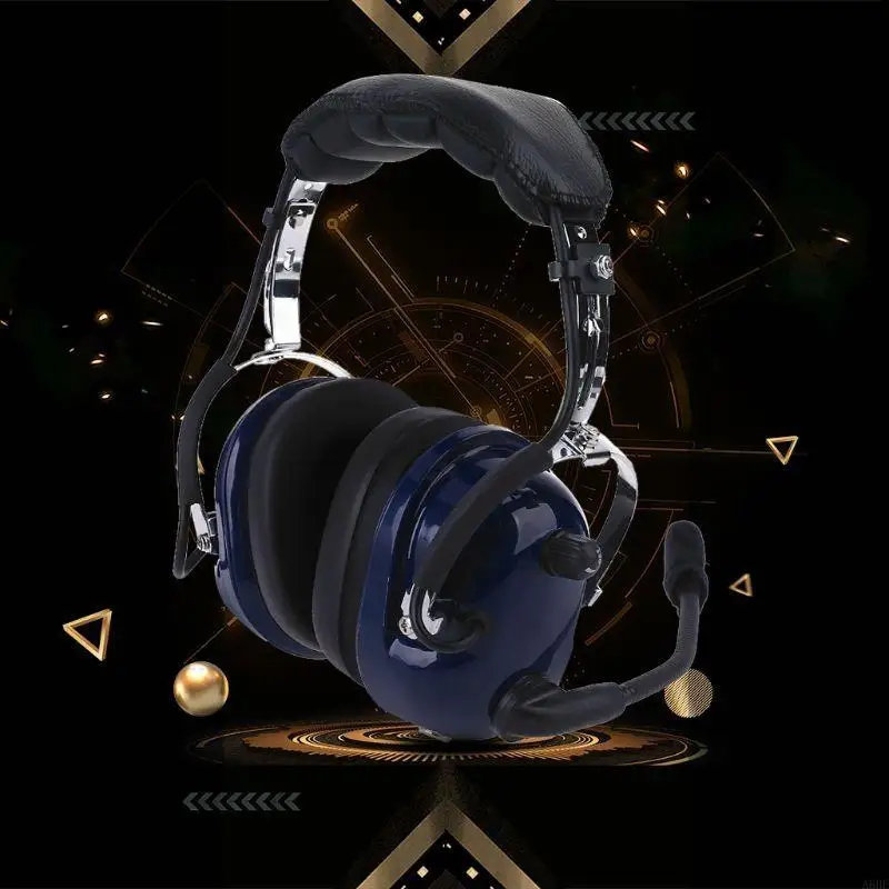 Монопереключатель MP3 Music Air RA200 Авиационная пилотная гарнитура с двумя вилками Стерео монопереключатель Музыкальный вход Шумоподавление