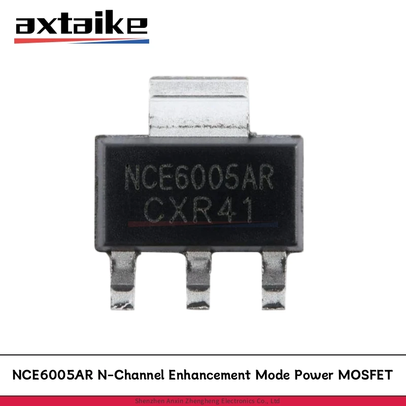 

10PCS NCE6005AR SOT-223 5A 60V N-Channel Enhancement Mode Power MOSFET Transistors SMD