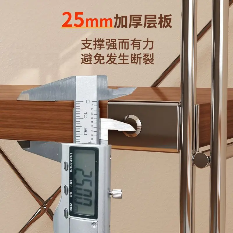 Household kitchen rack Floor-to-ceiling multi-layer adjustable microwave oven Oven storage rack Pot storage rack Multifunctional