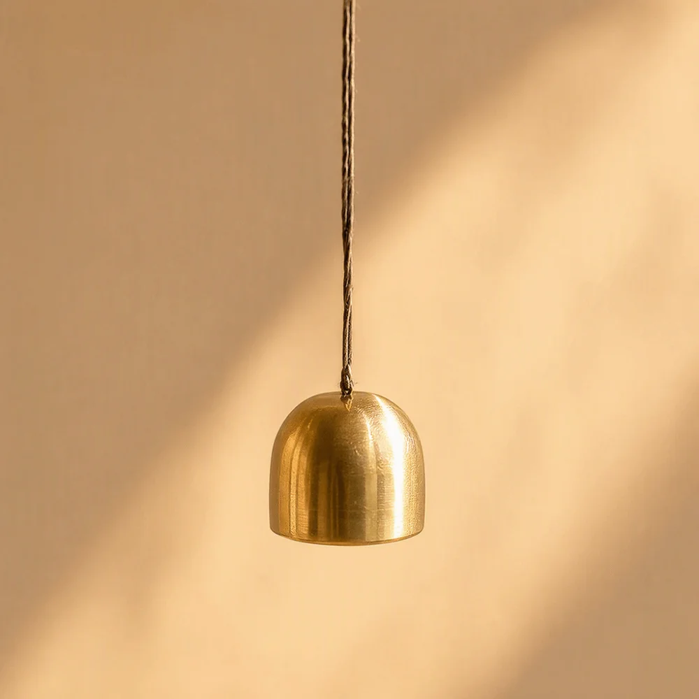 16.54in Wooden Fish Pendant Hangable Design with Bell Wood Fish Decors Coastal Style Hanging Chimes with Bells Home Decor