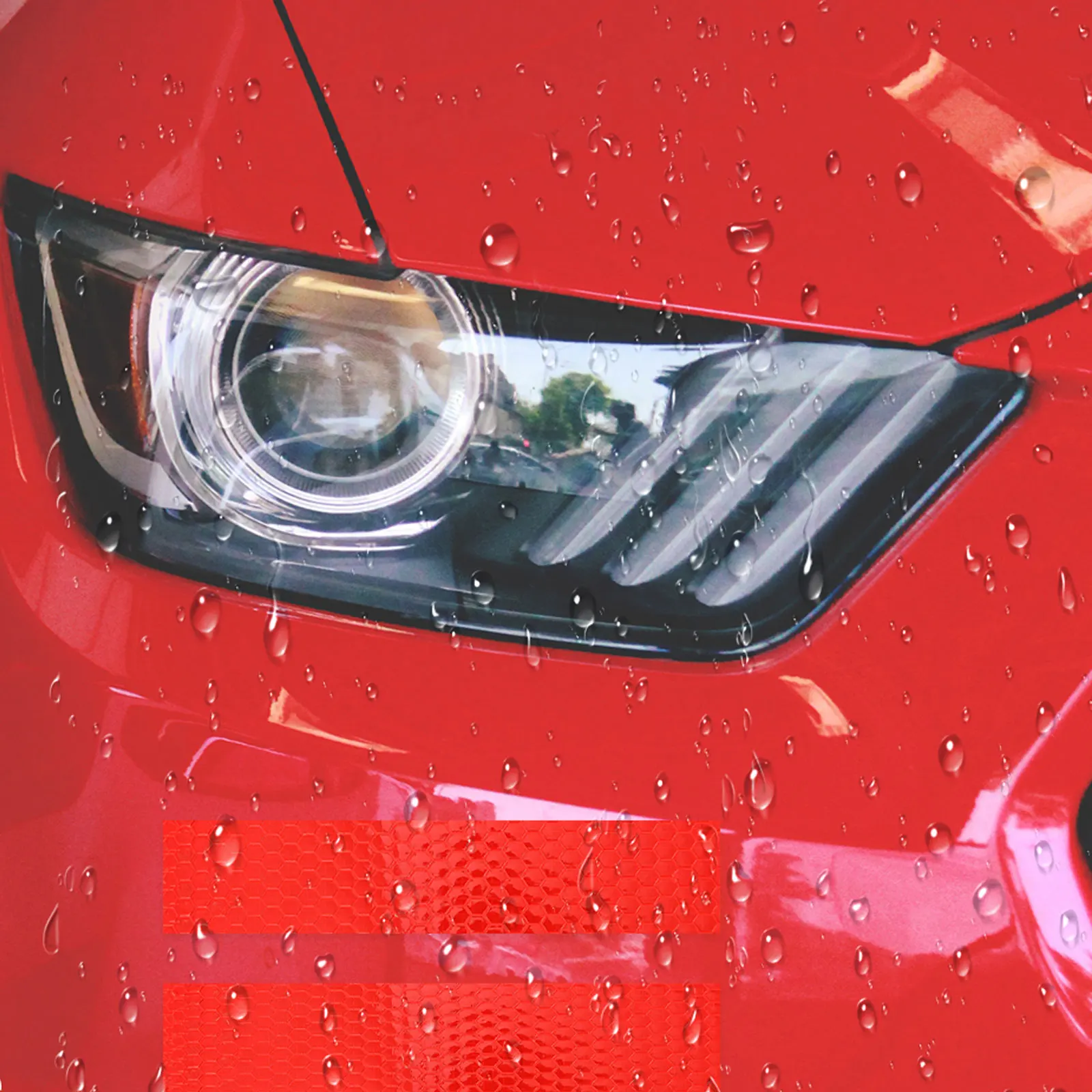 

Reflective Warning Tape Fluorescent Safety Indicator Weatherproof Strong Adhesive For Vehicles Ships Mechanical Equipment