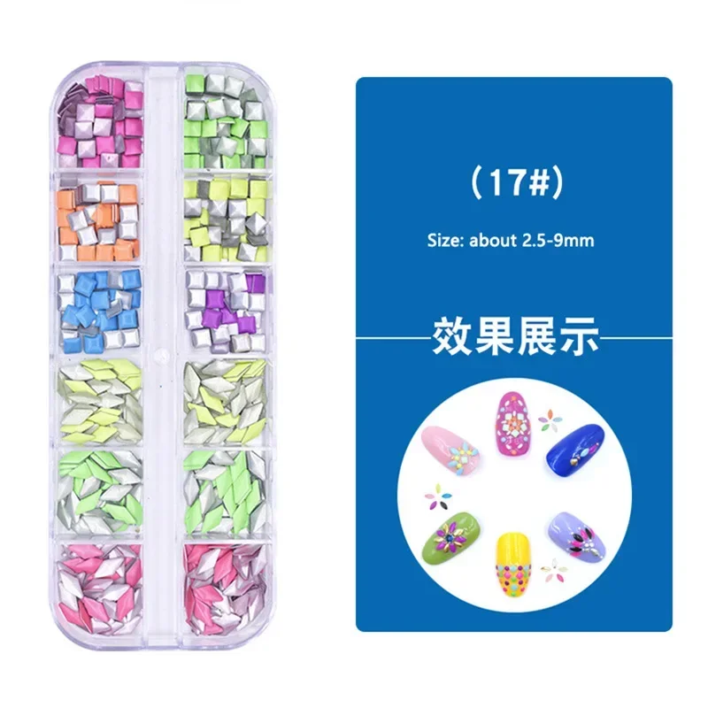 1 Box Nail Glitter Flakes Sequin 12pcs in 1 Rose Gold Silver DIY Butterfly Dipping Powder for Acrylic Nails Tools Nails Decor