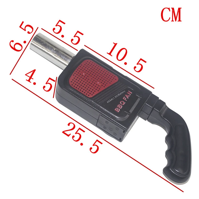 Outdoor Camping Handheld Electric Cooking BBQ Barbecue Fan Air Bellows Blower It is easy to hold with a comfortable grip cable
