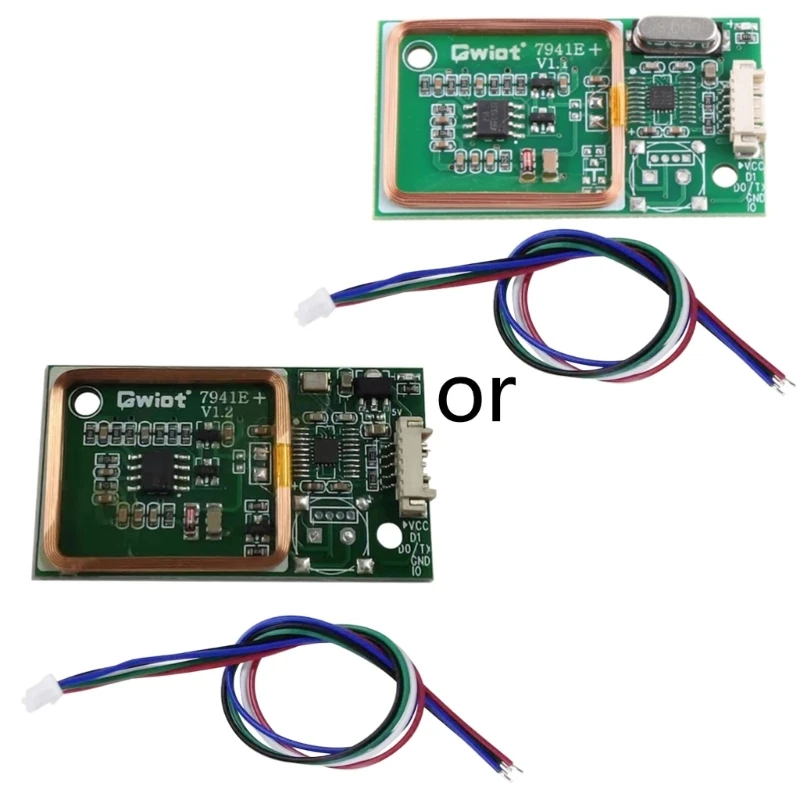 Card reader circuit board EM4100 8CM RFID Wireless Module UART 3Pin 125KHz DC 5V Reading Sensor 7941E Embedded ID Access control