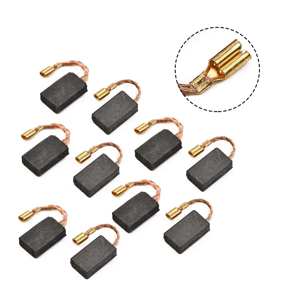 

10PCS Carbon Brushes Motor Carbons Carbon For Bosch GWS 1000,1100,1400,10,11,14 5*10*17 Mm Tools Accessories