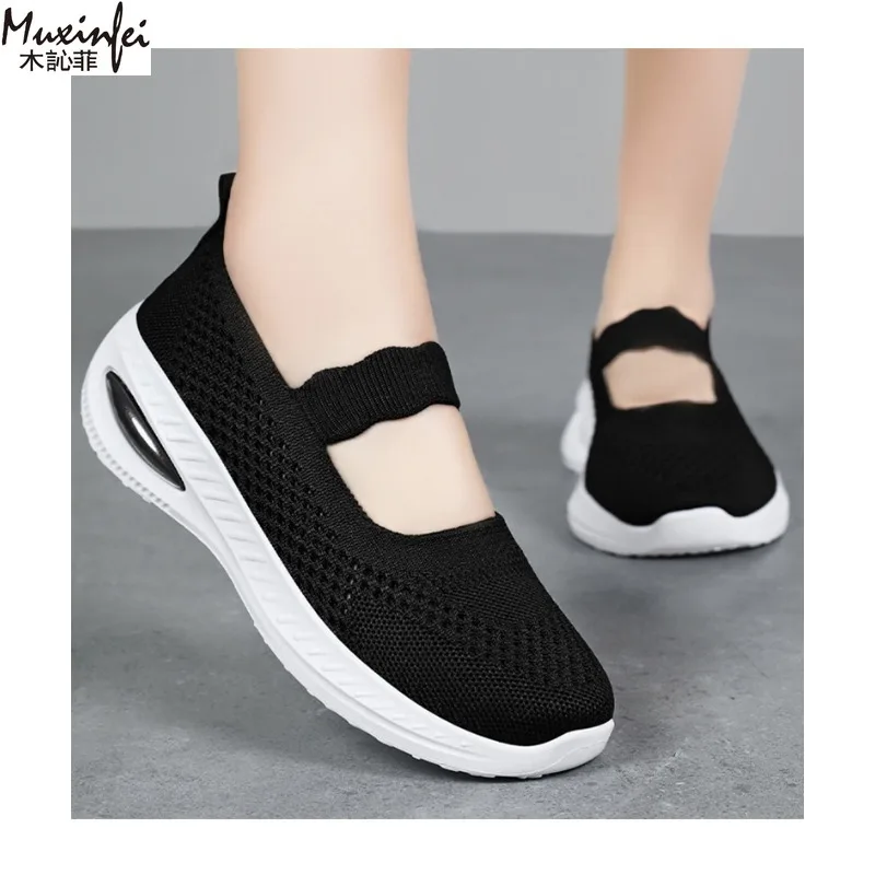 

Women's Soft Soled Shoes Summer New Fabric Casual Shoes for Women Are Comfortable Breathable Cheap Shoes Clearance