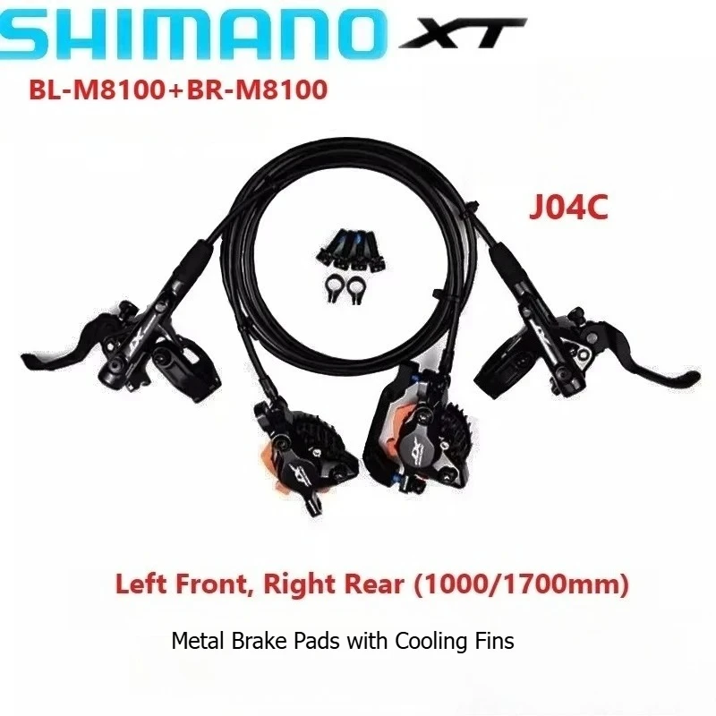 Shimano-deore XT油圧ディスクブレーキセット,SLX, M7100, M7120