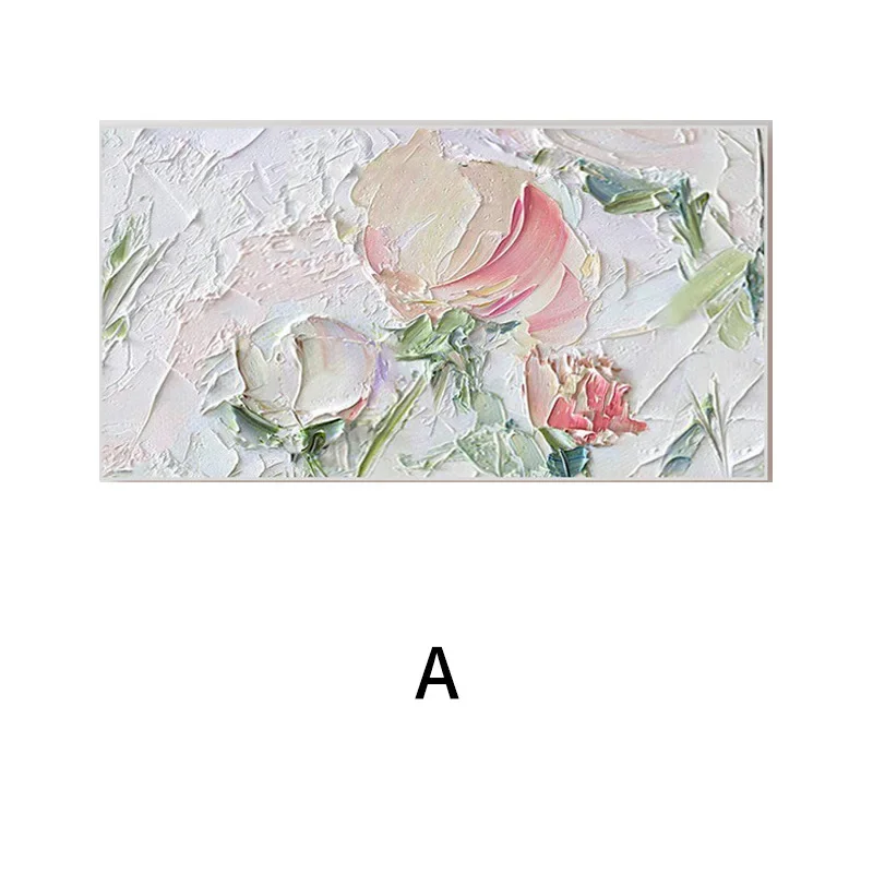 رسمت باليد النفط اللوحة الفاوانيا زهرة مطعم ضوء الفاخرة اللوحة الزخرفية الشرفة جدارية عمودية أريكة غرفة المعيشة