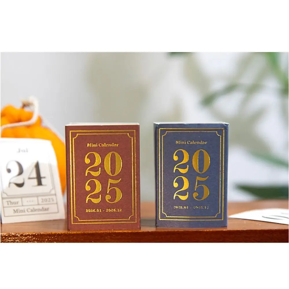 367 folhas rasgáveis 2025 calendário livro papel grosso portátil mini mesa calendário planejador adesivos material papel