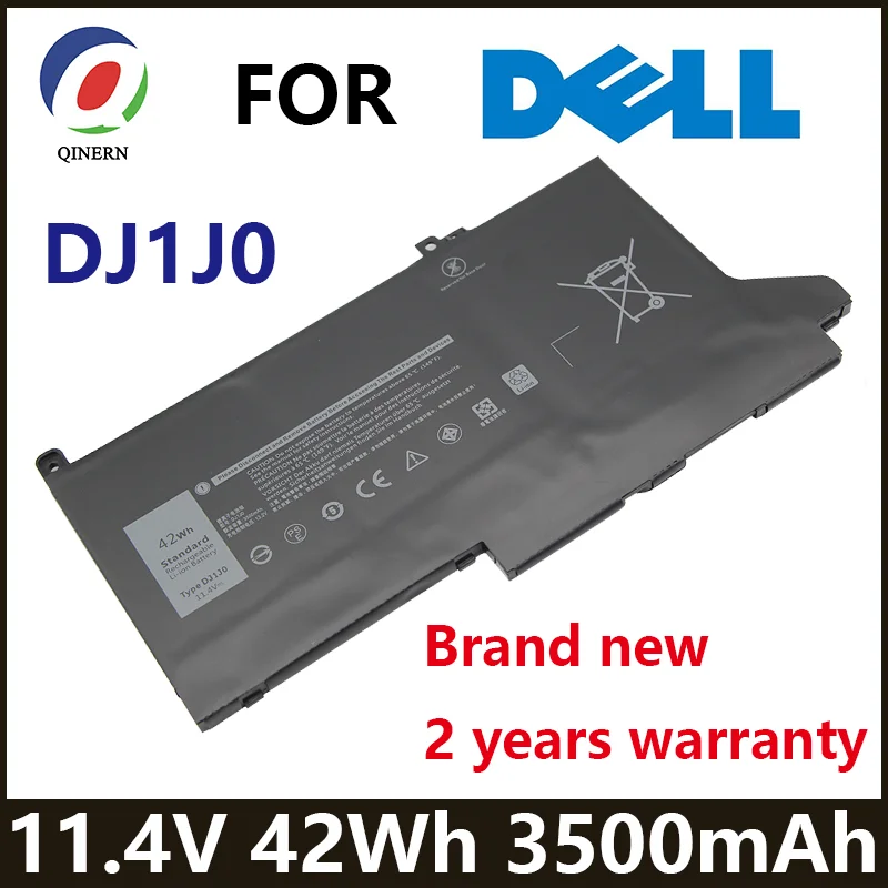 

DJ1J0 42Wh 11.4V Laptop Battery For Dell 7480 2X39G Latitude 12 7000 7280 7290 E7280 E7290 E7380 E7390 13 7000 7380 7390