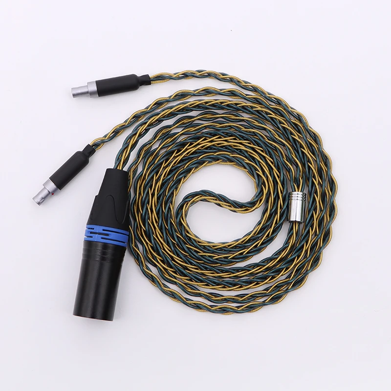 IvipQ-211 7N OCC + палладий + Графеновый кабель для наушников Sennheiser HD650 HD800 обновленный сбалансированный 2,5 мм 3,5 мм 4,4 мм 4PIN XLR разъем