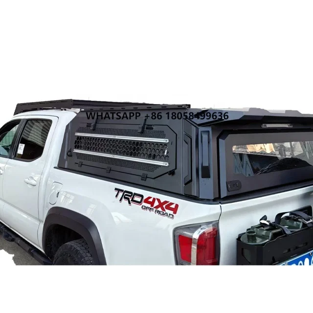 

Custom-fit Aluminum Alloy Hard Tonneau Cover Nissan Tacoma Chevrolet Anti-Rust Leakproof Waterproof Canopy Top Cap Camper Car