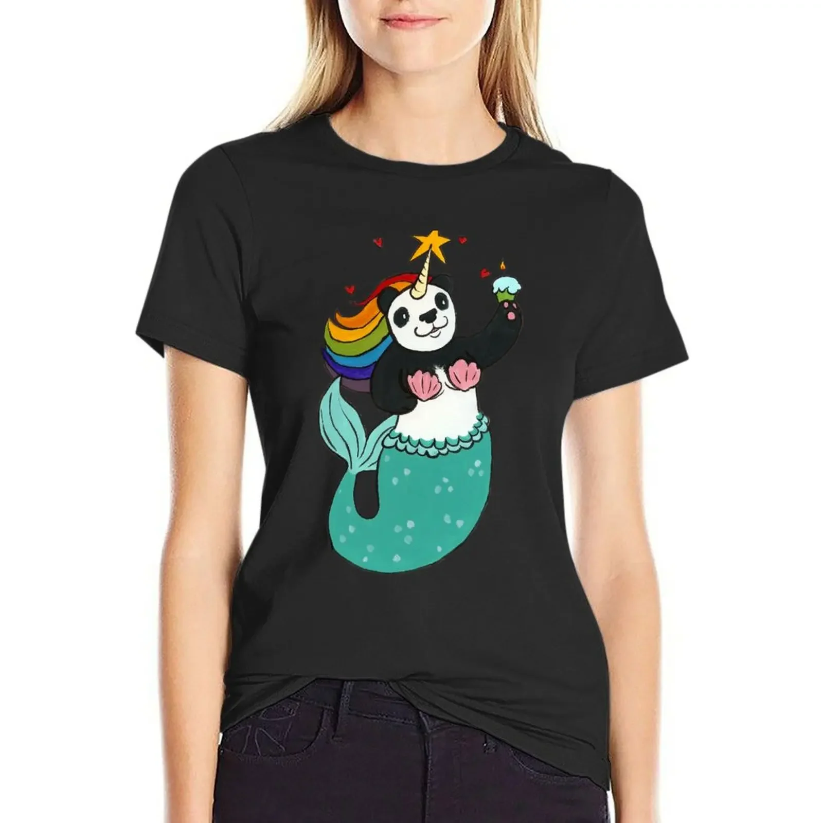

Panda of awesomeness T-Shirt hippie clothes tees sports fans t shirts for Women