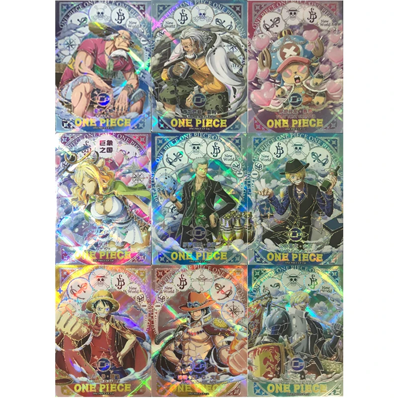 Anime One Piece CP Series Collectible Cards Monkey D Luffy Roronoa Zoro Chopper Portgas D Ace Christmas Birthday Gifts Toys