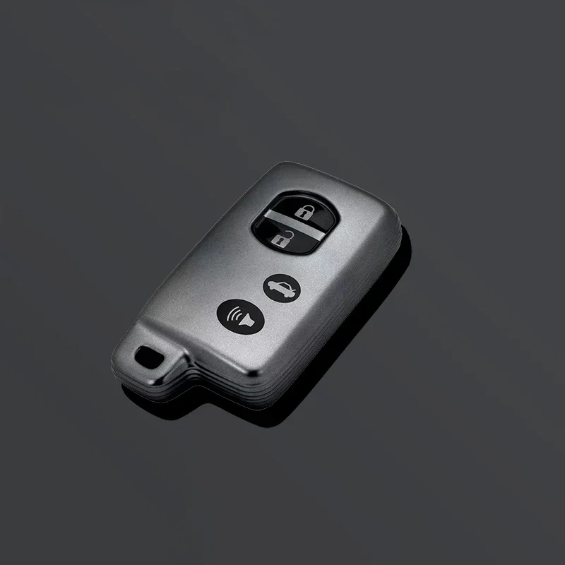 

3 4 Buttons For Toyota Land Cruiser Prado 150 Camry Prius Crown For Subaru Foreste XV Grey Tpu Car Key Case Cover Shell Holder ﻿