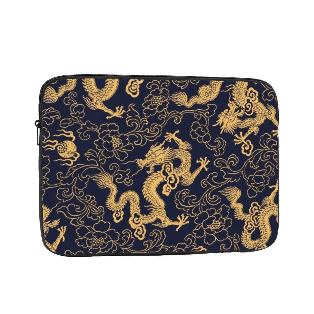 Chinese Traditional Golden Drago Notebook Laptop Bag Case 10 12 13 15 17 Inch Notebook Sleeve Cover Bag Tablet Shockproof Bag