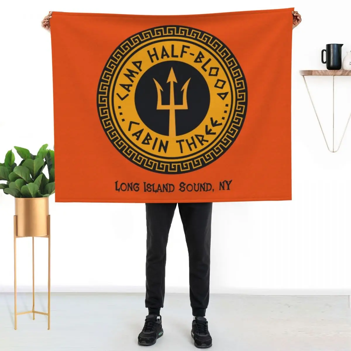Graphics Authentic Camp Half Blood Long Island Sound Cabin Three Throw Blanket Single For Baby Picnic Blankets