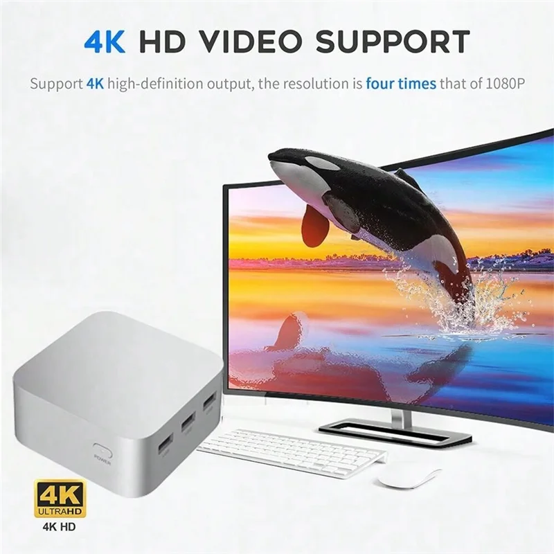 Desktop Gaming Computer T8 Plus Mini PC For Celeron 8GB 256GB DDR5 WIFI5 BT2.4,US Plug
