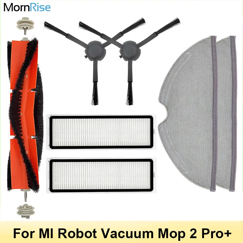 Per accessori Xiaomi MI Robot Vacuum Mop 2 Pro+ / 2 Pro Plus STYTJ02ZHM BHR4707GL muslimah, pezzi di ricambio per aspirapolvere xiomi mijia 1t, Kit di ricambio pennello, filtro, panno per mocio