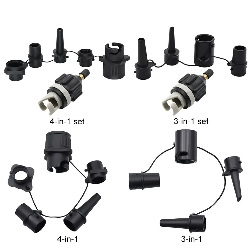 دائم صمام الهواء محول مقاومة للاهتراء قارب التجديف صمام الهواء محول النايلون كاياك نفخ مضخة محول ل لوح تزلج على الماء #5