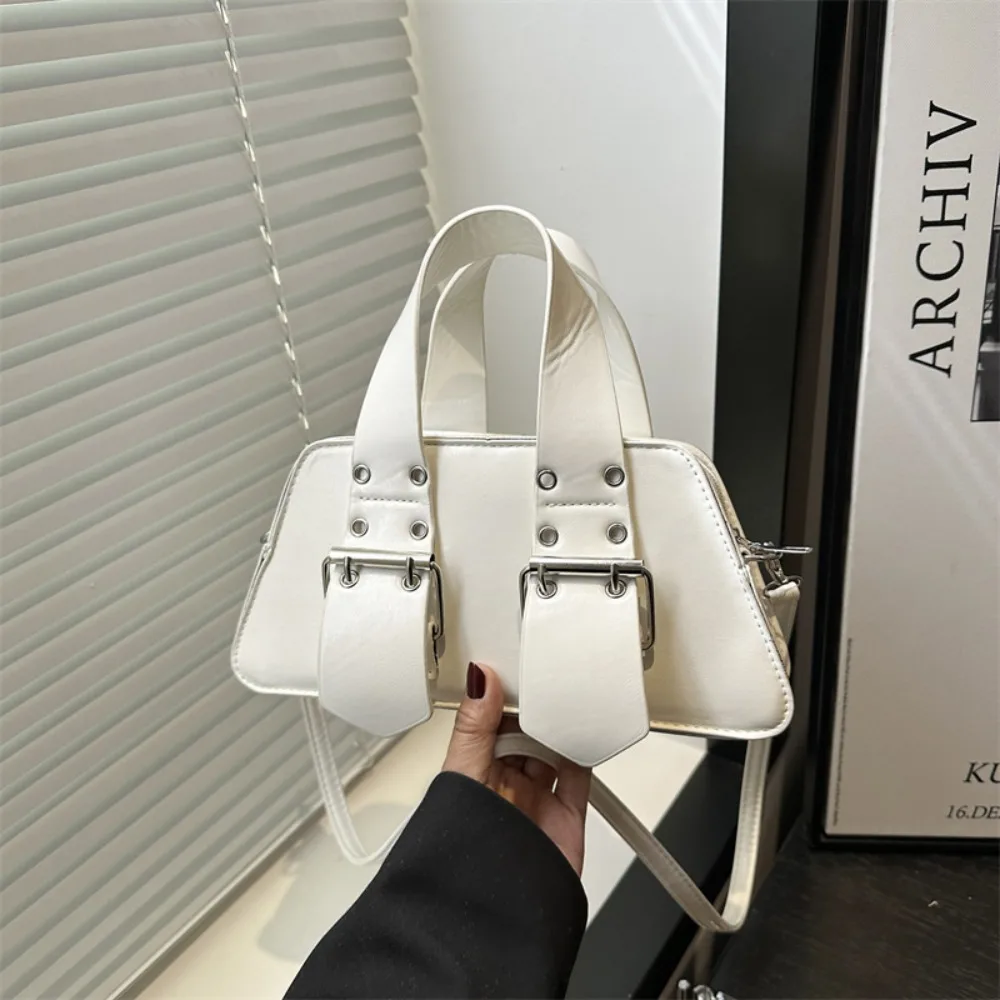 

Новая дизайнерская сумка через плечо с пряжкой, винтажная роскошная сумка через плечо, готическая женская сумка из искусственной кожи Y2k