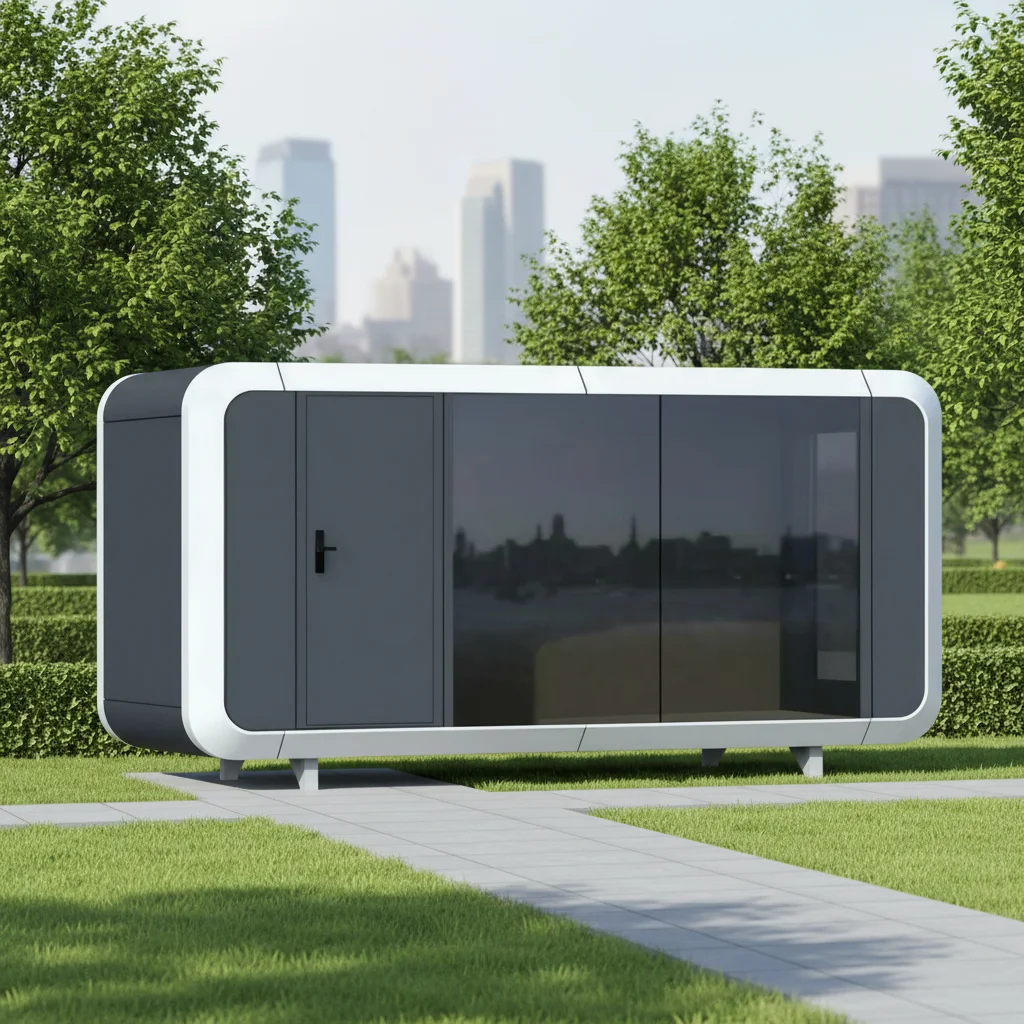 2026 Prefabricated Factory Price Modern Popular Office Room Apple Pod Cabin with Bedroom Steel Waterproof