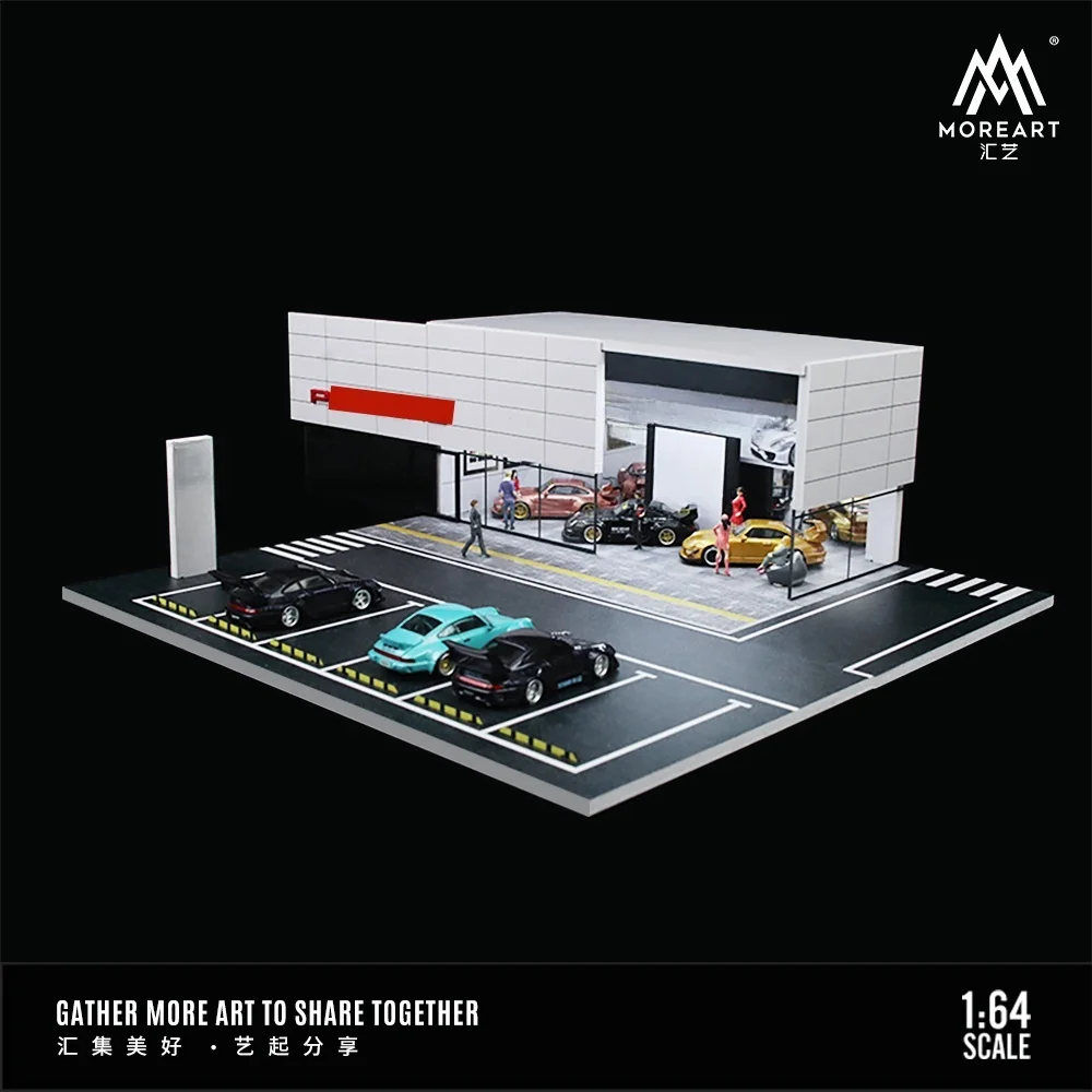 Moreart 1:64 911 showroom lighting scene model