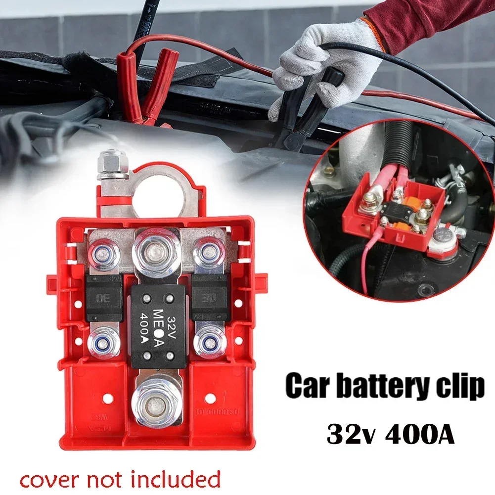 32V 400A Car Battery Distribution Terminal Quick Release Pile Head Connector Three Fuse Sockets For Four-wheel Drive Caravans