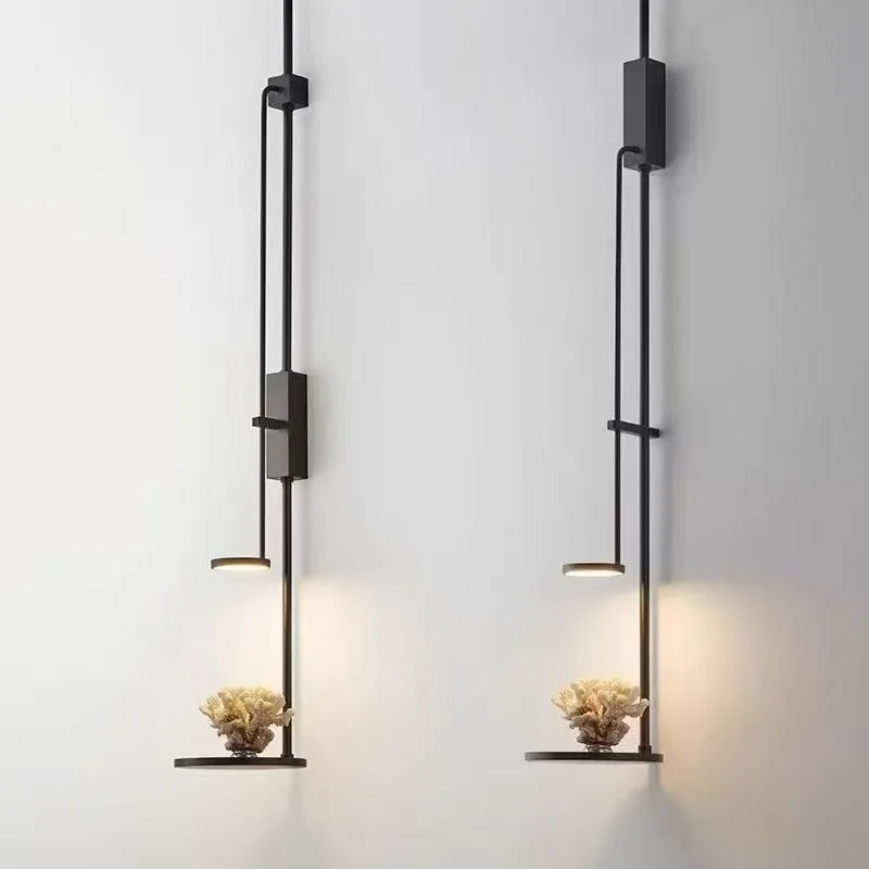 

Nordic Art Pendant Lamp Corridor Hotel Homestay Entrance Corridor Light Designer Light Luxury LED Hanging Lamp Long Strip Lamp