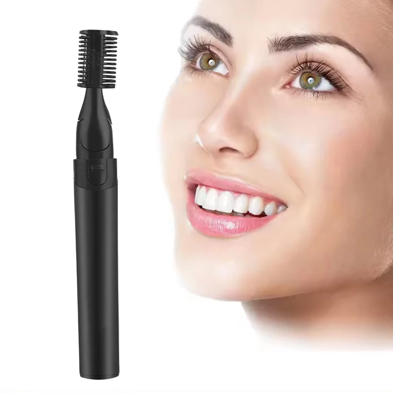 

Перезаряжаемый электрический безболезненный триммер для бровей, бритва для мужчин, бритва для волос на лице с полоскающимся лезвием для лица, бороды и шеи