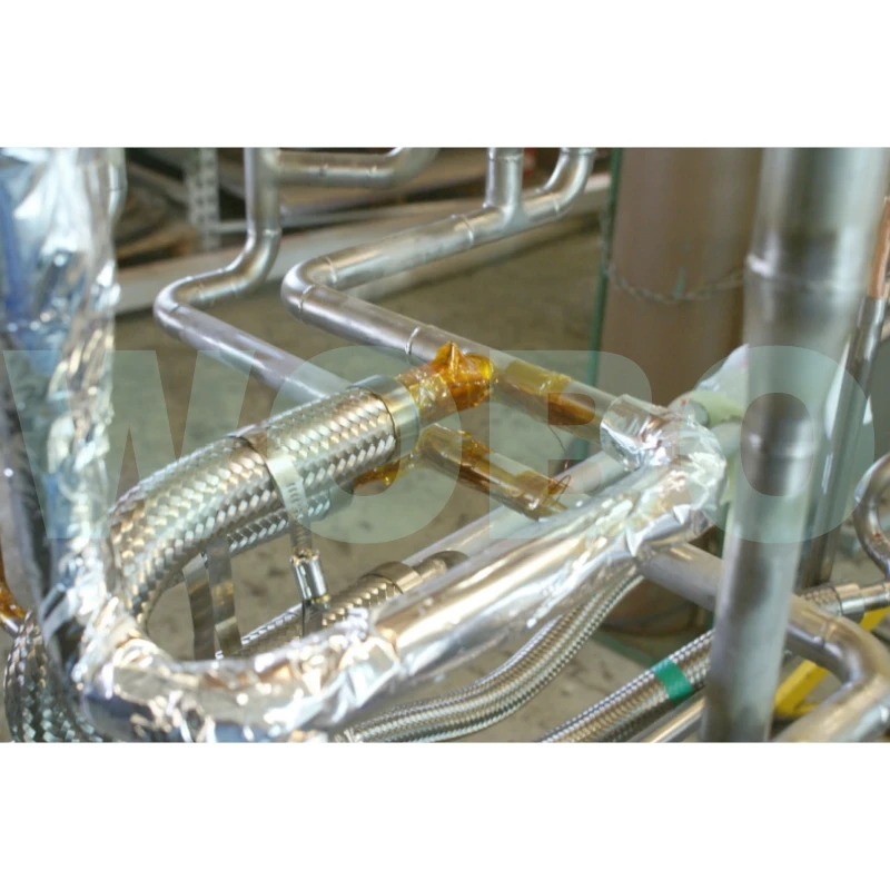 

High Productivity LH2 High Vacuum Pipeline System Braided Liquid Cryogenic Pipe For Filling Station